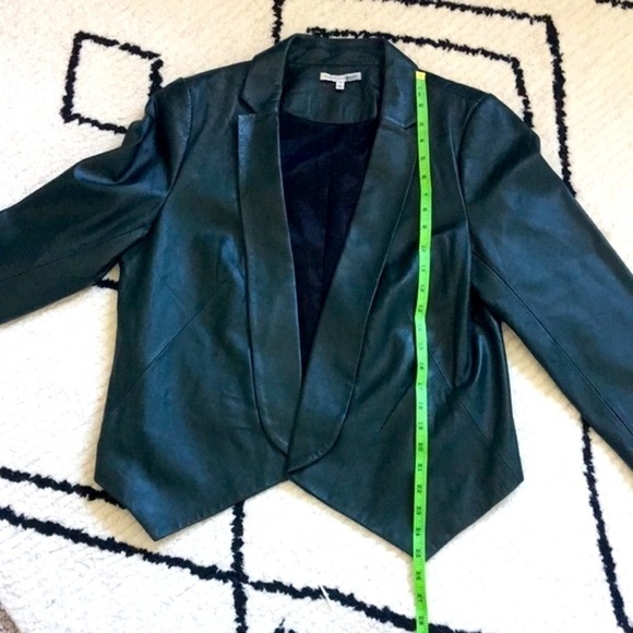 Rebecca Minkoff Emerald Green Leather Jacket - Picture 6 of 9